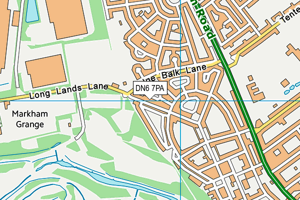 DN6 7PA map - OS VectorMap District (Ordnance Survey)