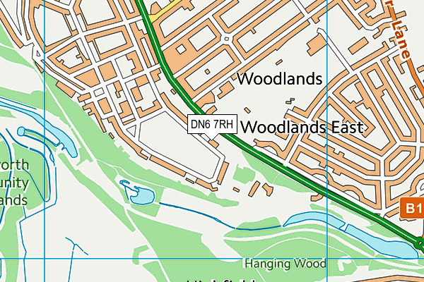 Woodlands Park map (DN6 7RH) - OS VectorMap District (Ordnance Survey)