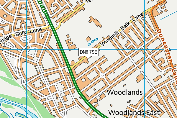 DN6 7SE map - OS VectorMap District (Ordnance Survey)