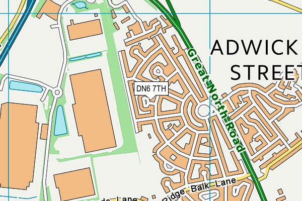 DN6 7TH map - OS VectorMap District (Ordnance Survey)