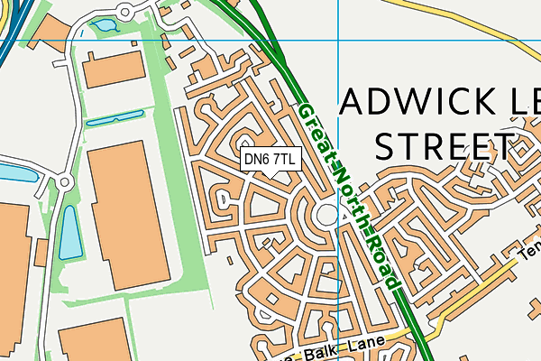 DN6 7TL map - OS VectorMap District (Ordnance Survey)