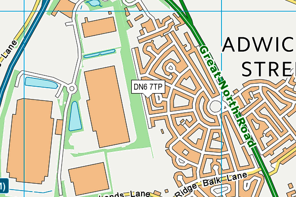 DN6 7TP map - OS VectorMap District (Ordnance Survey)