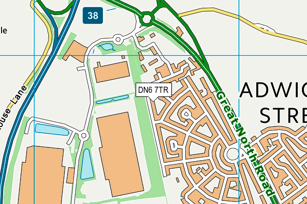 DN6 7TR map - OS VectorMap District (Ordnance Survey)