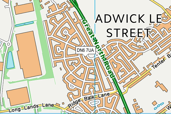 DN6 7UA map - OS VectorMap District (Ordnance Survey)