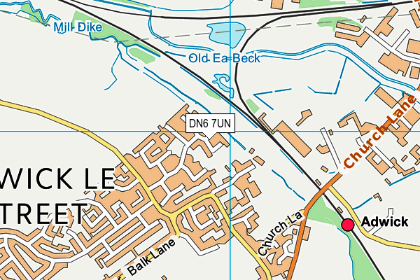 DN6 7UN map - OS VectorMap District (Ordnance Survey)