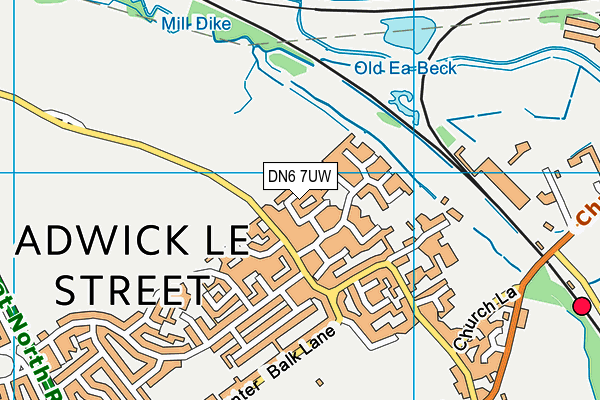 DN6 7UW map - OS VectorMap District (Ordnance Survey)