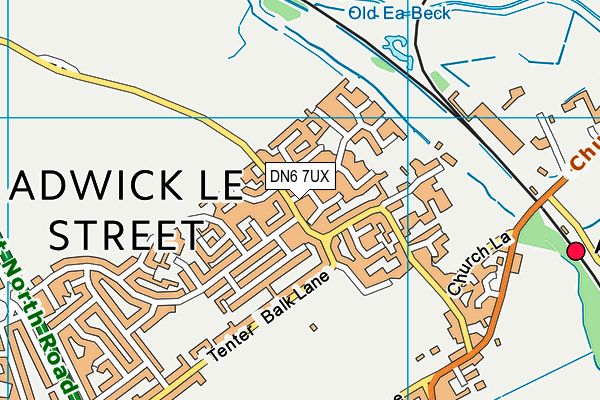 DN6 7UX map - OS VectorMap District (Ordnance Survey)