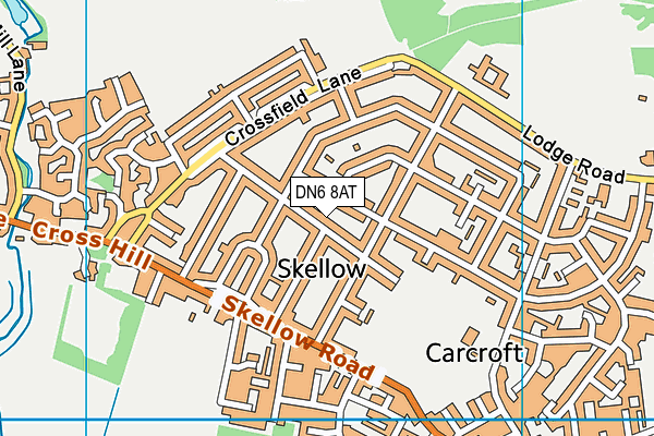 DN6 8AT map - OS VectorMap District (Ordnance Survey)