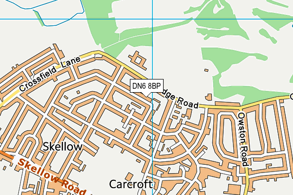 DN6 8BP map - OS VectorMap District (Ordnance Survey)