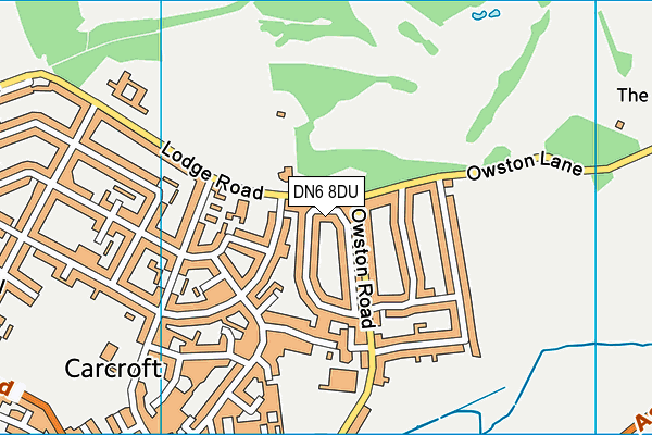 DN6 8DU map - OS VectorMap District (Ordnance Survey)