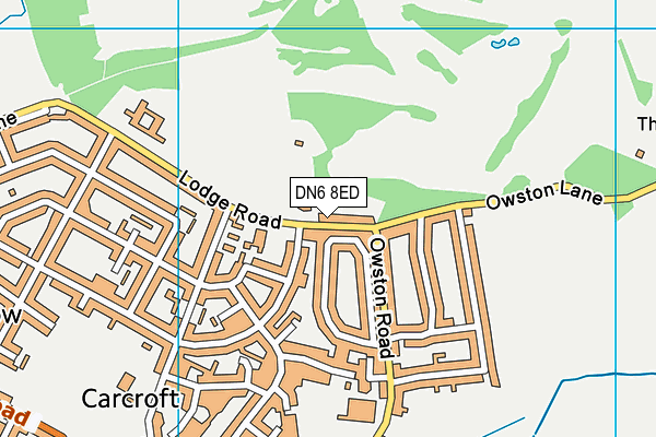 DN6 8ED map - OS VectorMap District (Ordnance Survey)