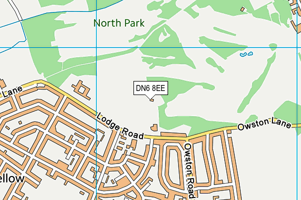 Bullcroft Sports & Pastimes Club map (DN6 8EE) - OS VectorMap District (Ordnance Survey)