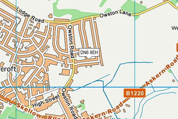 DN6 8EH map - OS VectorMap District (Ordnance Survey)