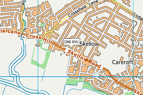 DN6 8HU map - OS VectorMap District (Ordnance Survey)