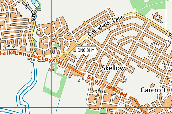 DN6 8HY map - OS VectorMap District (Ordnance Survey)