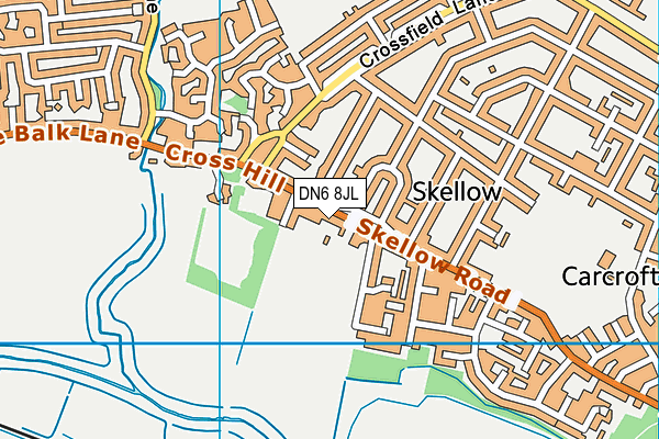 DN6 8JL map - OS VectorMap District (Ordnance Survey)