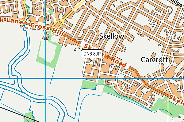 DN6 8JP map - OS VectorMap District (Ordnance Survey)