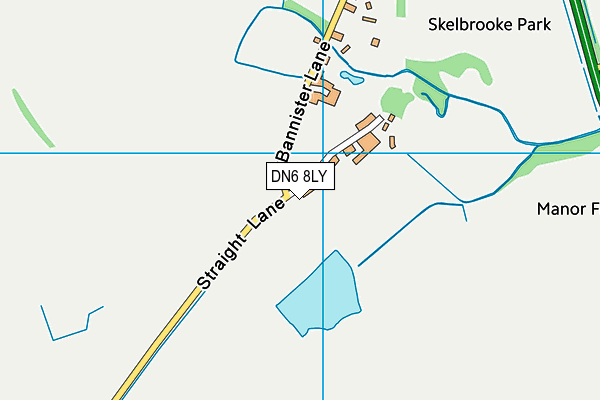 DN6 8LY map - OS VectorMap District (Ordnance Survey)