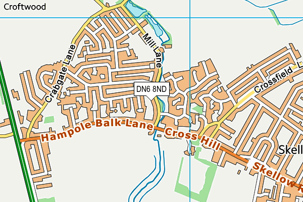 DN6 8ND map - OS VectorMap District (Ordnance Survey)