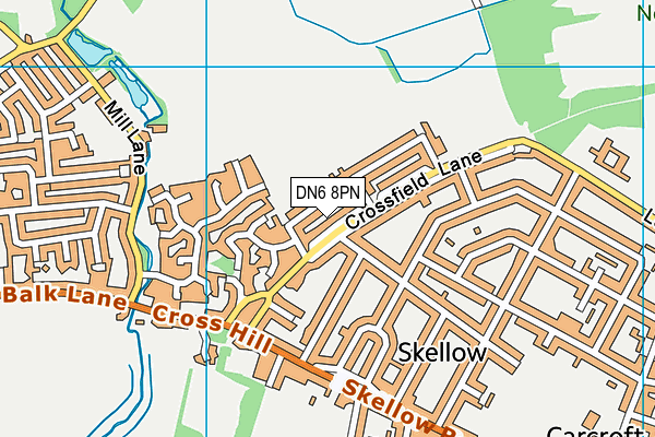 DN6 8PN map - OS VectorMap District (Ordnance Survey)