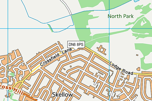 DN6 8PS map - OS VectorMap District (Ordnance Survey)