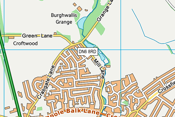 DN6 8RD map - OS VectorMap District (Ordnance Survey)
