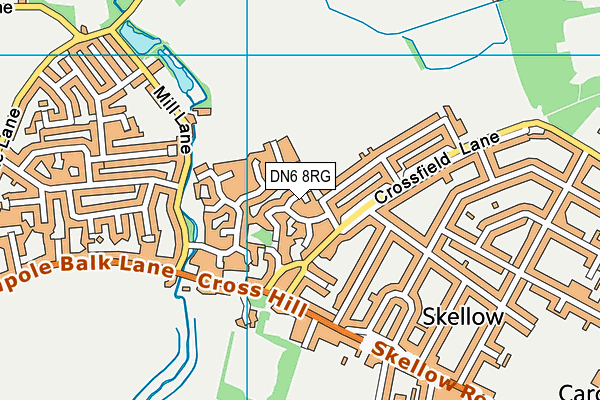 DN6 8RG map - OS VectorMap District (Ordnance Survey)