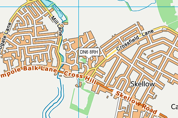 DN6 8RH map - OS VectorMap District (Ordnance Survey)