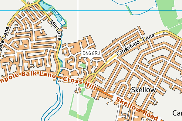 DN6 8RJ map - OS VectorMap District (Ordnance Survey)
