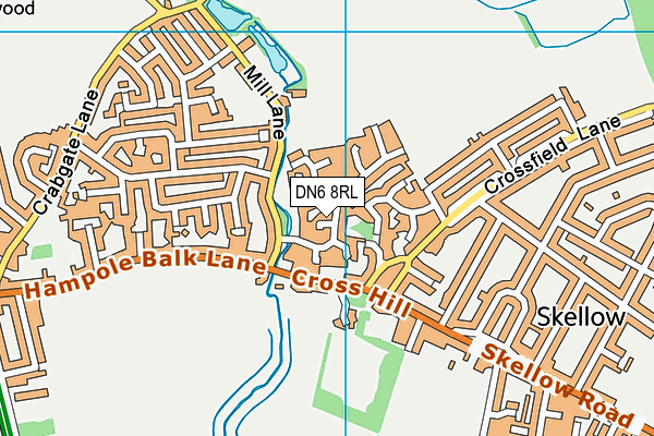 DN6 8RL map - OS VectorMap District (Ordnance Survey)