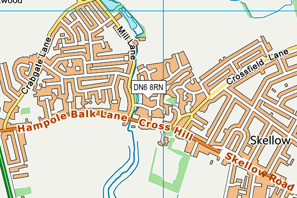 DN6 8RN map - OS VectorMap District (Ordnance Survey)