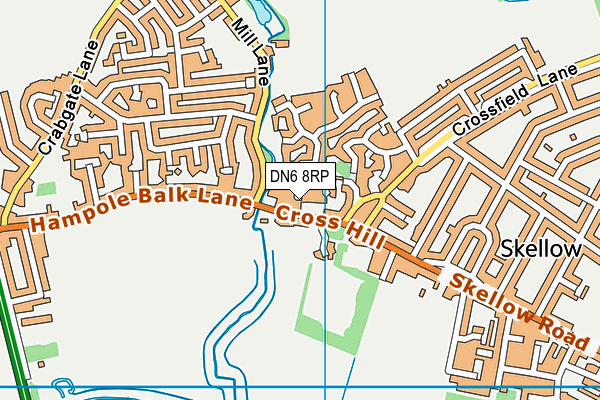 DN6 8RP map - OS VectorMap District (Ordnance Survey)