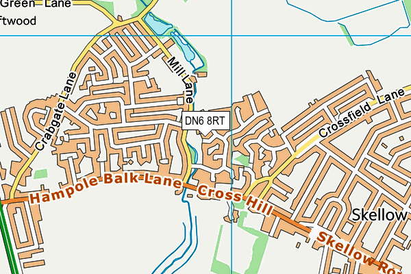 DN6 8RT map - OS VectorMap District (Ordnance Survey)
