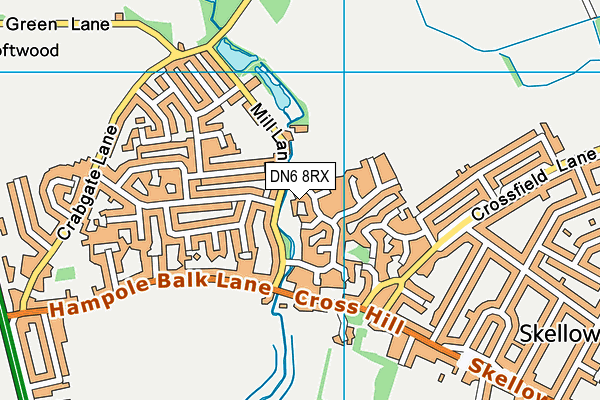DN6 8RX map - OS VectorMap District (Ordnance Survey)
