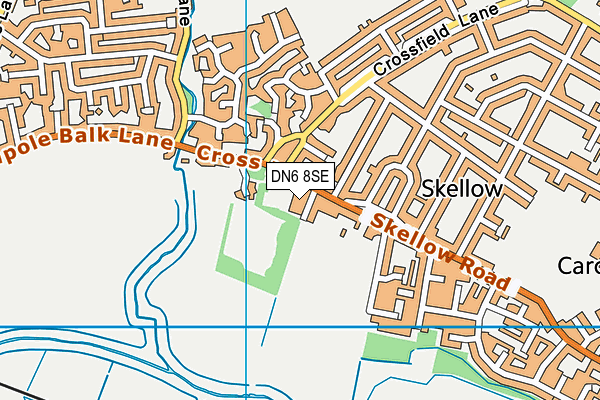 DN6 8SE map - OS VectorMap District (Ordnance Survey)