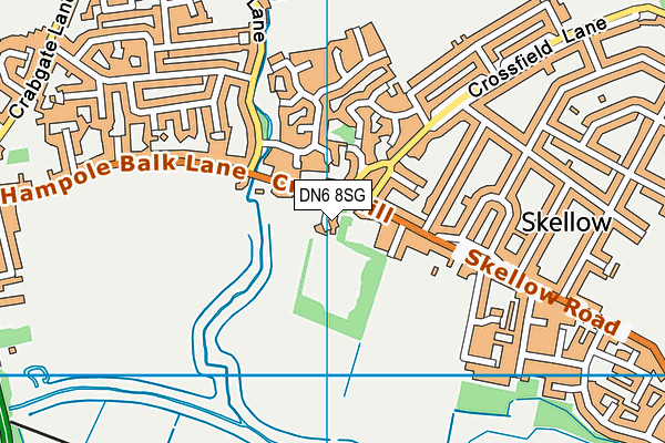 DN6 8SG map - OS VectorMap District (Ordnance Survey)
