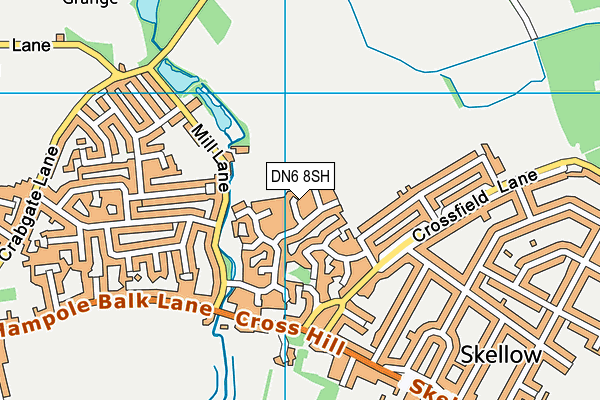 DN6 8SH map - OS VectorMap District (Ordnance Survey)