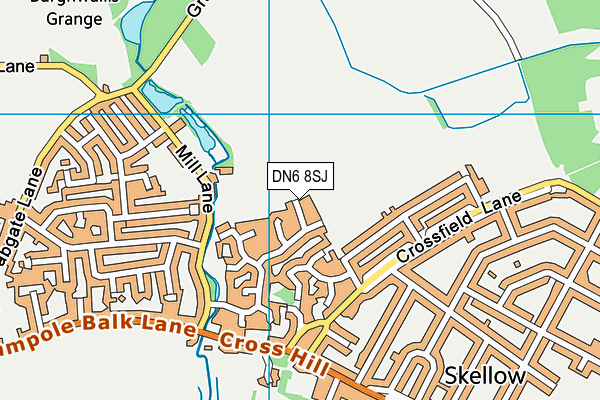 DN6 8SJ map - OS VectorMap District (Ordnance Survey)