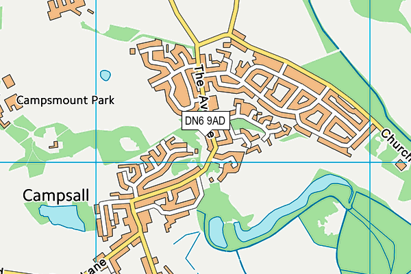 DN6 9AD map - OS VectorMap District (Ordnance Survey)