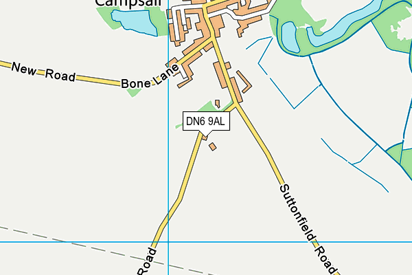 DN6 9AL map - OS VectorMap District (Ordnance Survey)