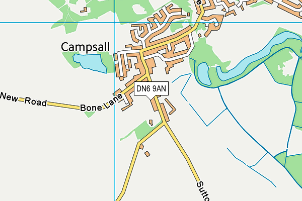 DN6 9AN map - OS VectorMap District (Ordnance Survey)