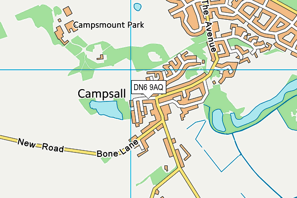 DN6 9AQ map - OS VectorMap District (Ordnance Survey)