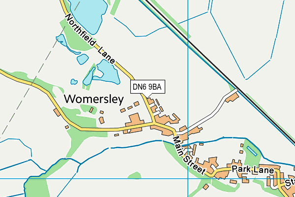 DN6 9BA map - OS VectorMap District (Ordnance Survey)