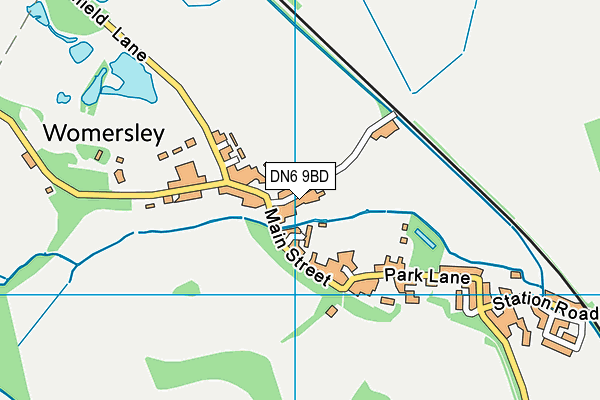 Womersley Church Of England Primary School (Closed) map (DN6 9BD) - OS VectorMap District (Ordnance Survey)