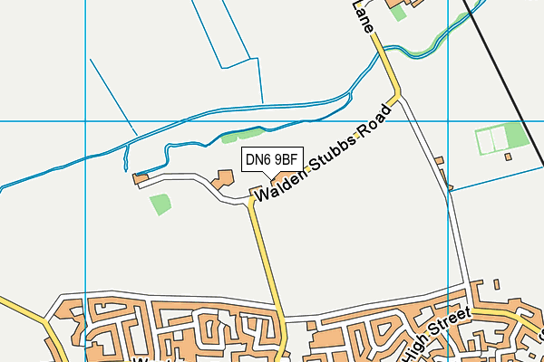 DN6 9BF map - OS VectorMap District (Ordnance Survey)