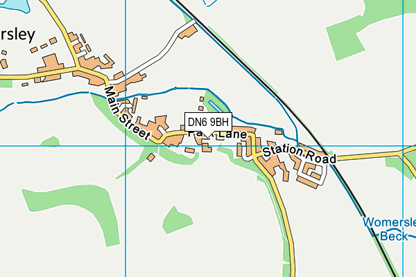 DN6 9BH map - OS VectorMap District (Ordnance Survey)