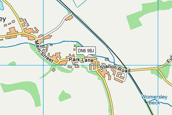 DN6 9BJ map - OS VectorMap District (Ordnance Survey)