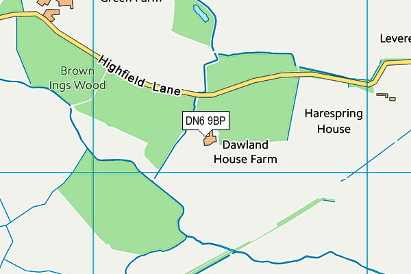 DN6 9BP map - OS VectorMap District (Ordnance Survey)