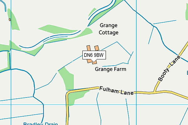 DN6 9BW map - OS VectorMap District (Ordnance Survey)