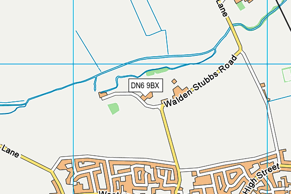 DN6 9BX map - OS VectorMap District (Ordnance Survey)